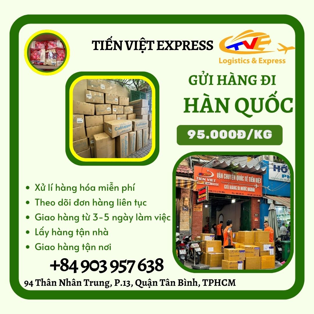 Gửi hàng đi Hàn Quốc - Tiến Việt Express